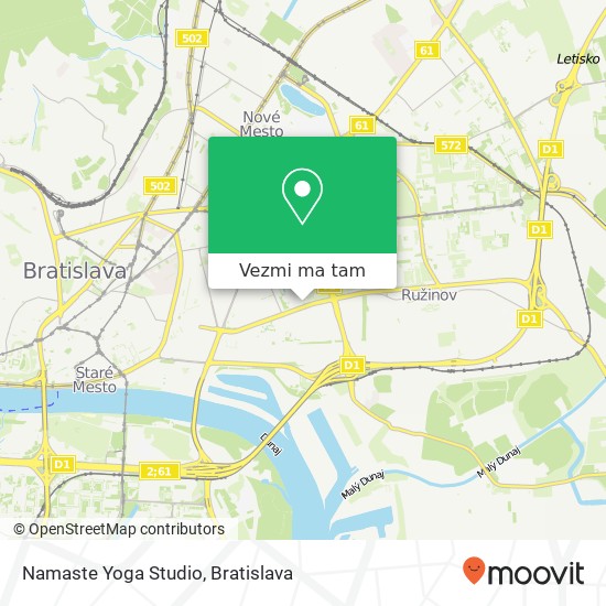 Namaste Yoga Studio mapa