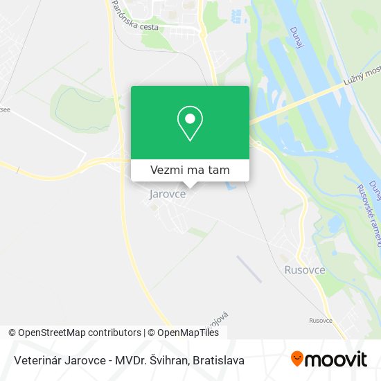 Veterinár Jarovce - MVDr. Švihran mapa