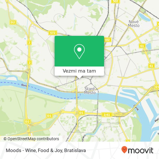 Moods - Wine, Food & Joy mapa