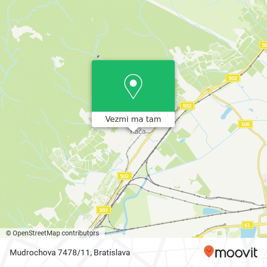 Mudrochova 7478/11 mapa