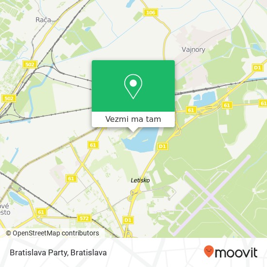 Bratislava Party mapa