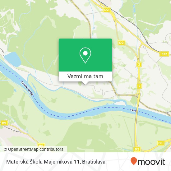 Materská škola Majerníkova 11 mapa