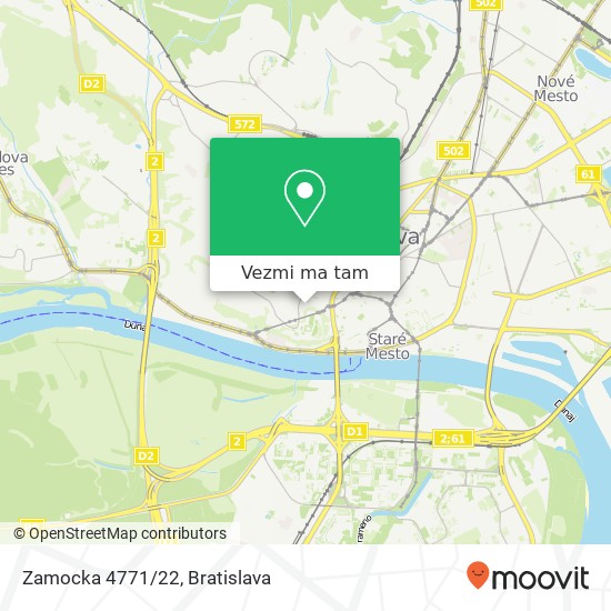 Zamocka 4771/22 mapa