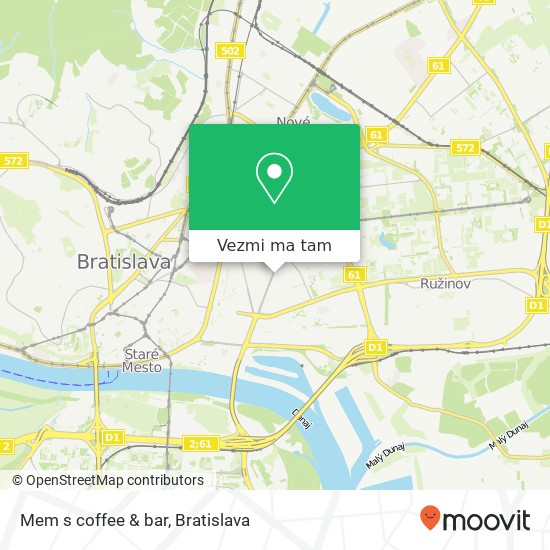 Mem s coffee & bar mapa