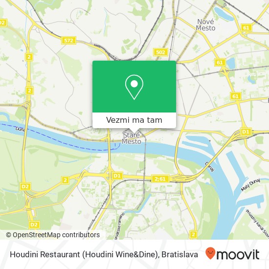 Houdini Restaurant (Houdini Wine&Dine) mapa