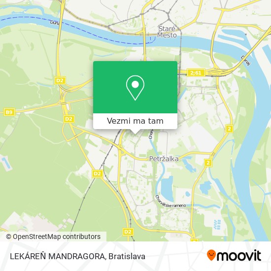 LEKÁREŇ MANDRAGORA mapa