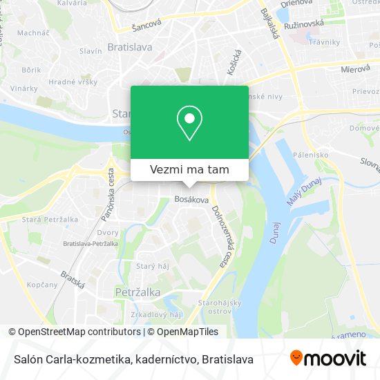 Salón Carla-kozmetika, kaderníctvo mapa