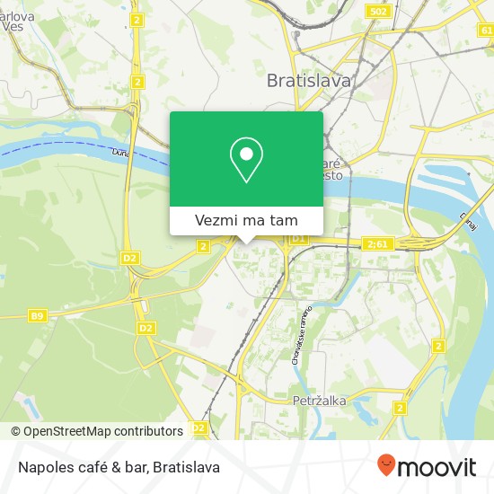 Napoles café & bar mapa