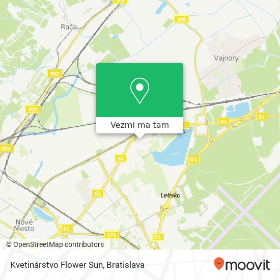 Kvetinárstvo Flower Sun mapa