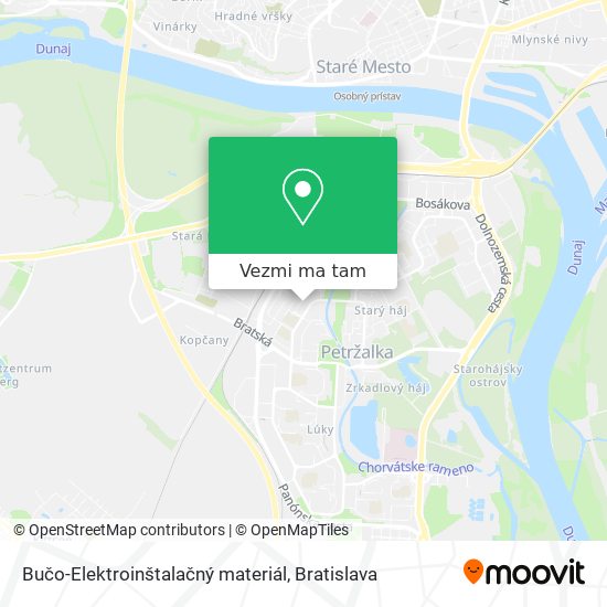 Bučo-Elektroinštalačný materiál mapa