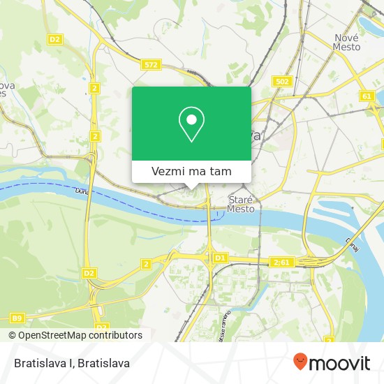 Bratislava I mapa