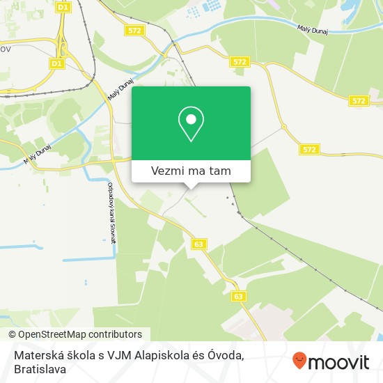 Materská škola s VJM Alapiskola és Óvoda mapa