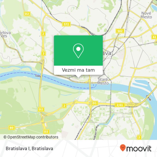 Bratislava I mapa