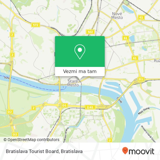 Bratislava Tourist Board mapa