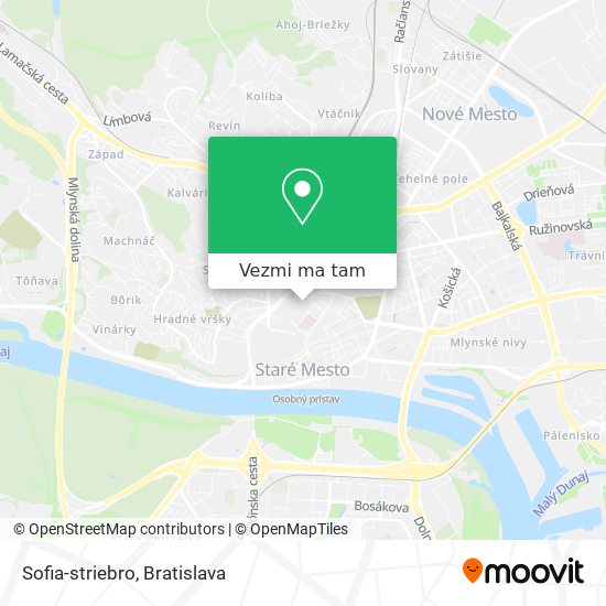 Sofia-striebro mapa