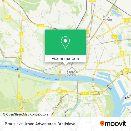 Bratislava Urban Adventures mapa