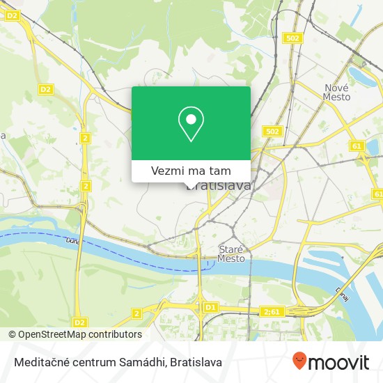 Meditačné centrum Samádhi mapa