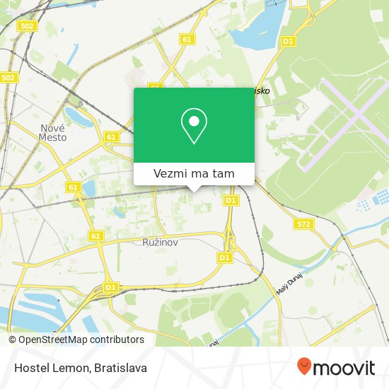 Hostel Lemon mapa