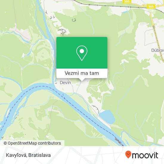 Kavyľová mapa