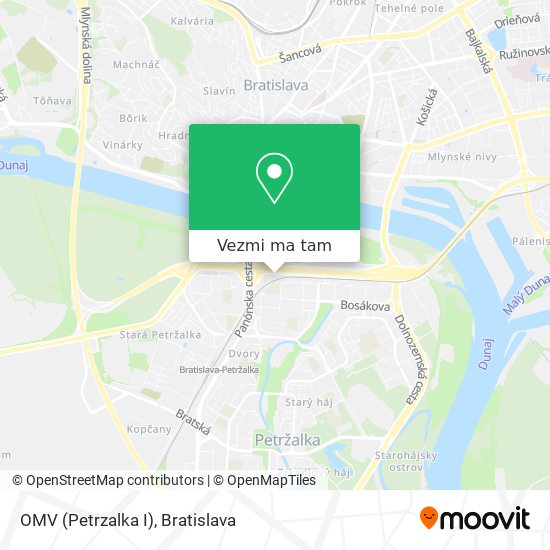 OMV (Petrzalka I) mapa