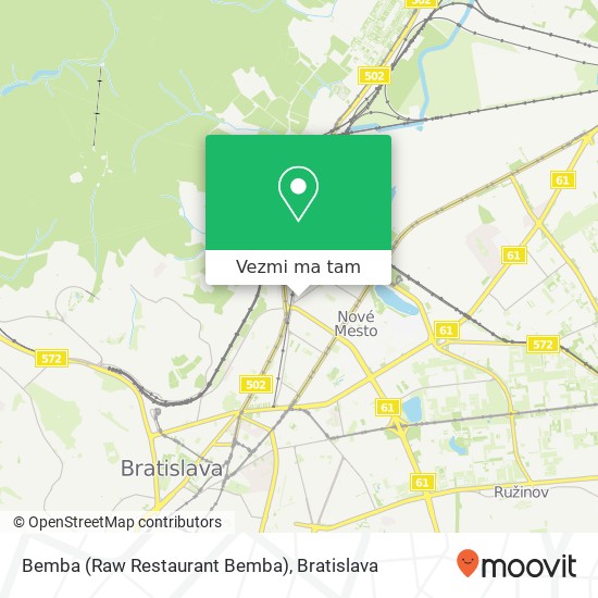Bemba (Raw Restaurant Bemba) mapa