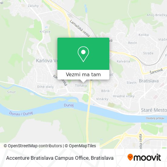 Accenture Bratislava Campus Office mapa