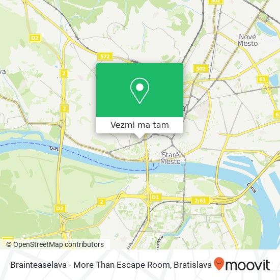 Brainteaselava - More Than Escape Room mapa