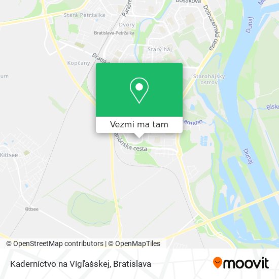 Kaderníctvo na Vígľašskej mapa