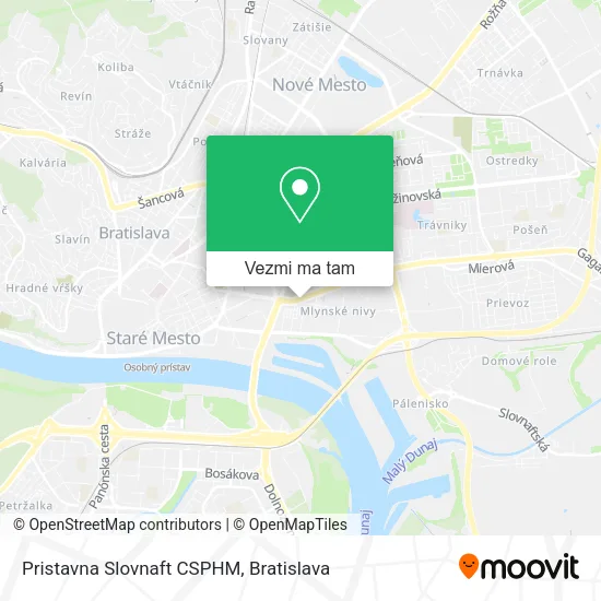 Pristavna Slovnaft CSPHM mapa