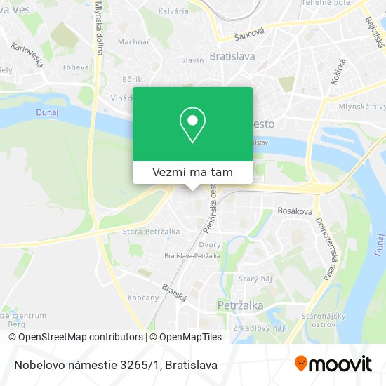 Nobelovo námestie 3265/1 mapa