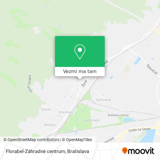 Florabel-Záhradné centrum mapa