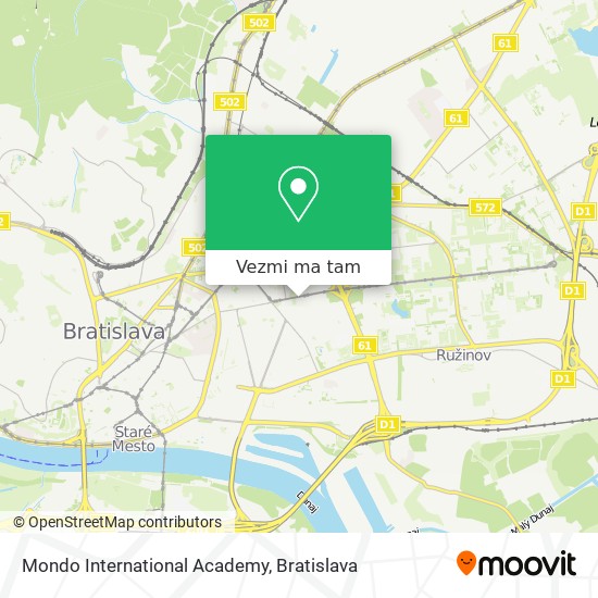 Mondo International Academy mapa