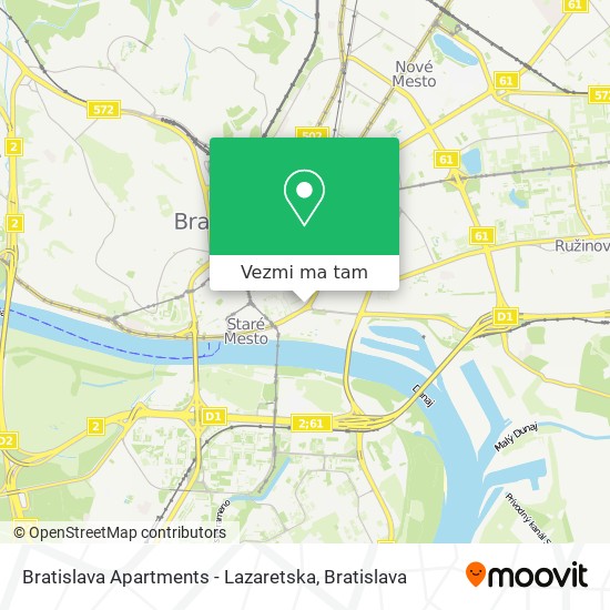 Bratislava Apartments - Lazaretska mapa