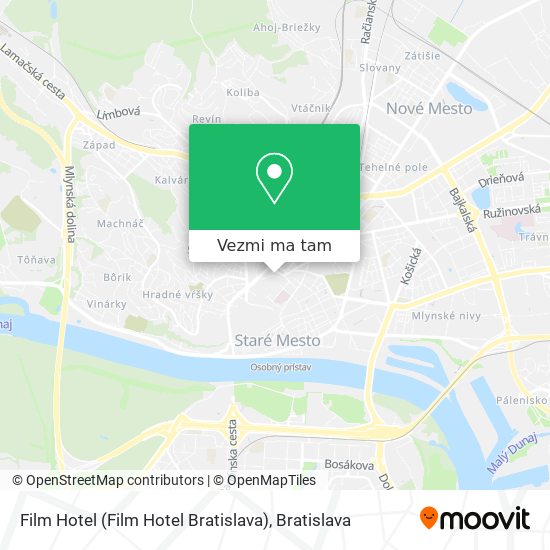 Film Hotel (Film Hotel Bratislava) mapa