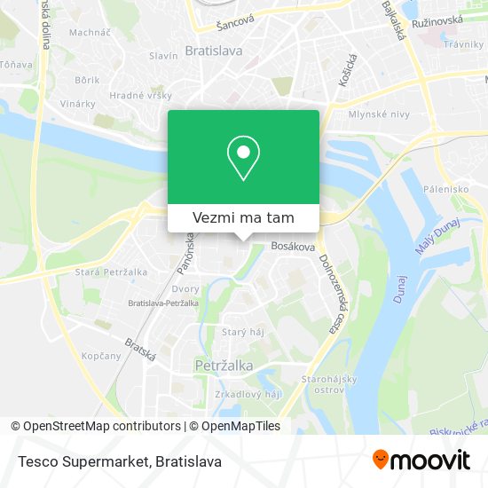 Tesco Supermarket mapa