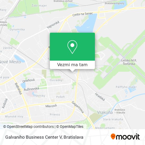 Galvaniho Business Center V mapa