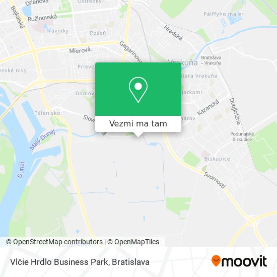 Vlčie Hrdlo Business Park mapa