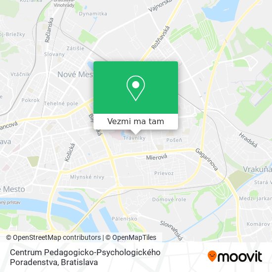 Centrum Pedagogicko-Psychologického Poradenstva mapa