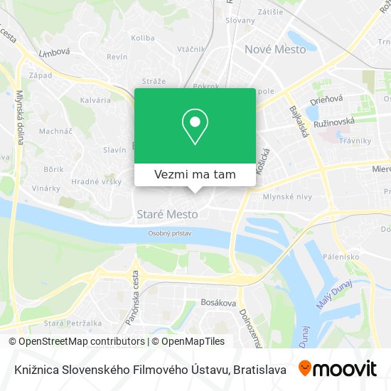 Knižnica Slovenského Filmového Ústavu mapa