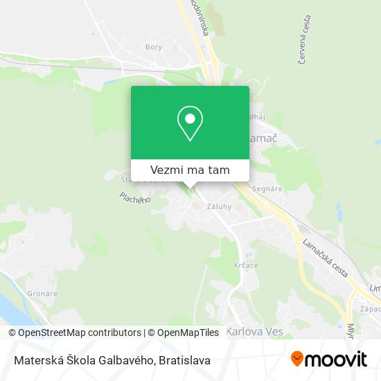 Materská Škola Galbavého mapa