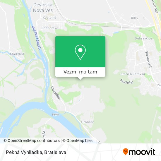 Pekná Vyhliadka mapa