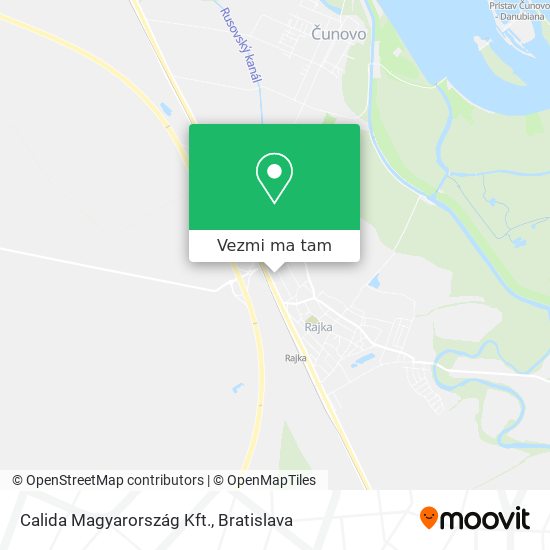 Calida Magyarország Kft. mapa