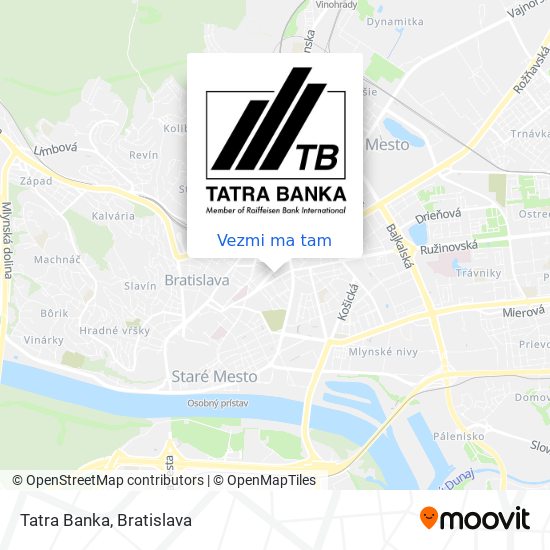 Tatra Banka mapa