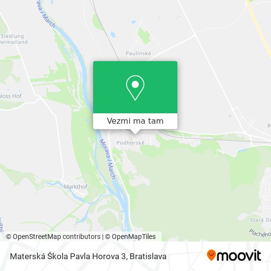 Materská Škola Pavla Horova 3 mapa