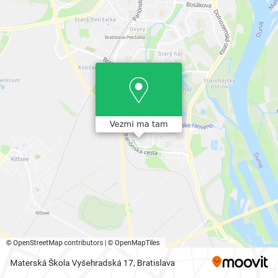 Materská Škola Vyšehradská 17 mapa
