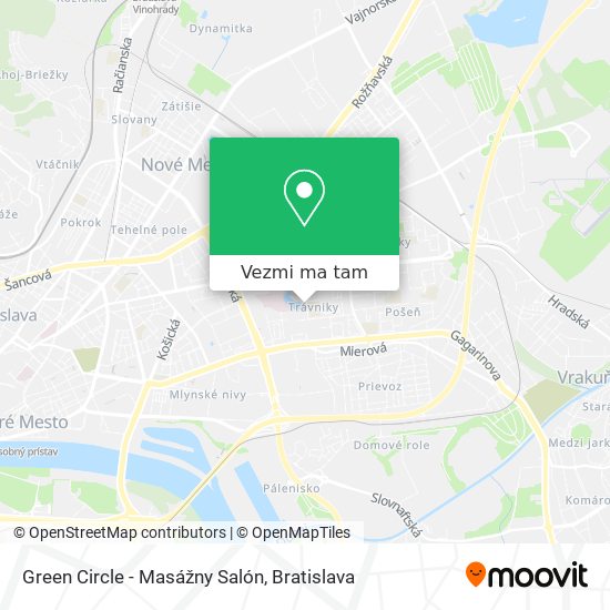 Green Circle - Masážny Salón mapa