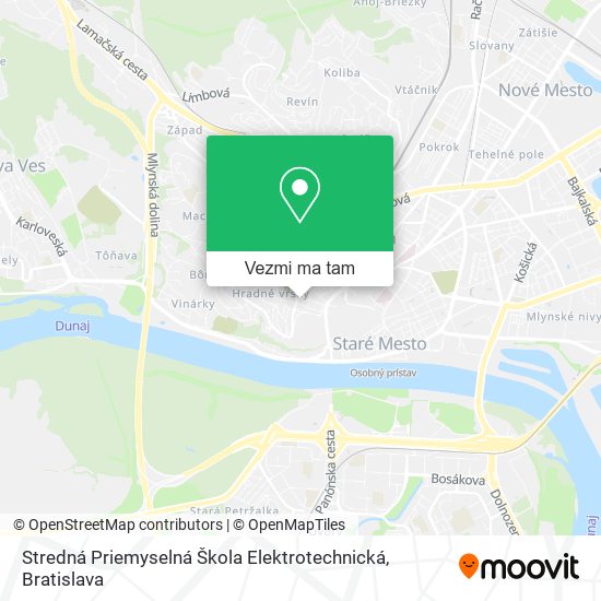 Stredná Priemyselná Škola Elektrotechnická mapa