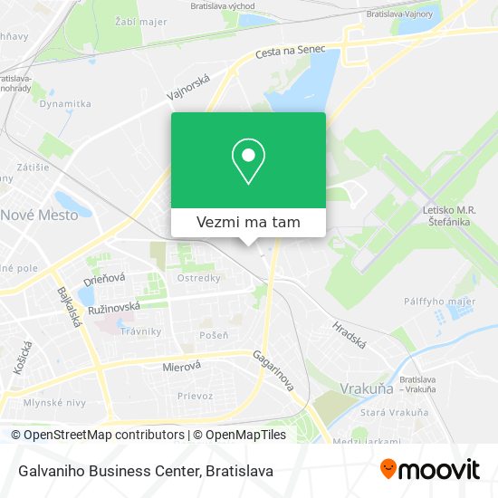 Galvaniho Business Center mapa