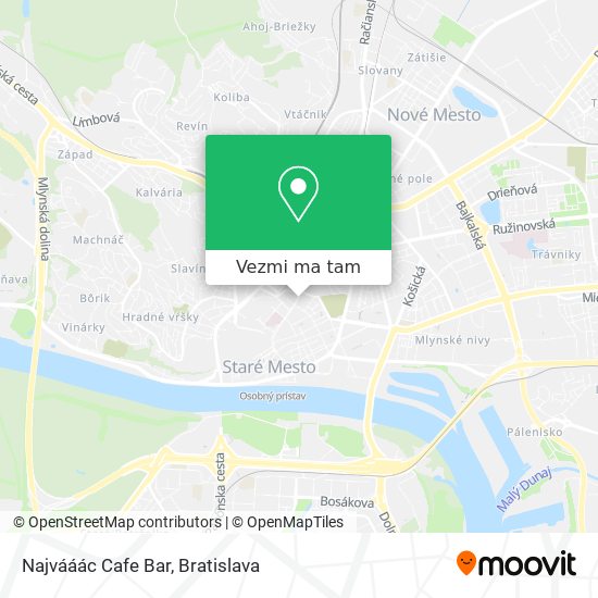 Najvááác Cafe Bar mapa