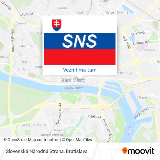 Slovenská Národná Strana mapa